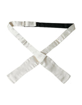 Dolce & Gabbana White Silk Slim Skinny Necktie Men Bow Tie -  Neckties, Men -  Dolce & Gabbana.